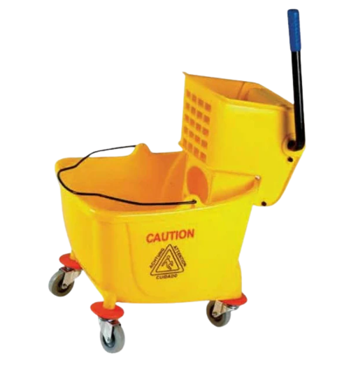 VALUE BRAND MBW35Y-SP 35 QUART (32 L) MOP BUCKET WITH SIDE PRESS WRINGER YELLOW
